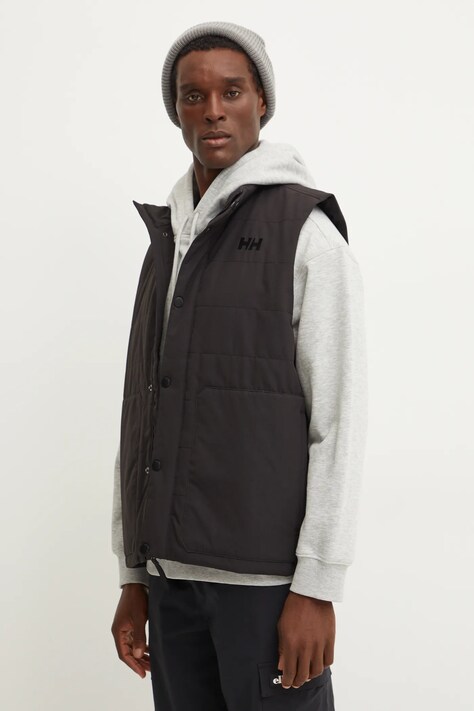 Helly Hansen vesta ESCAPE barbati, culoarea negru, de tranzitie, 53490