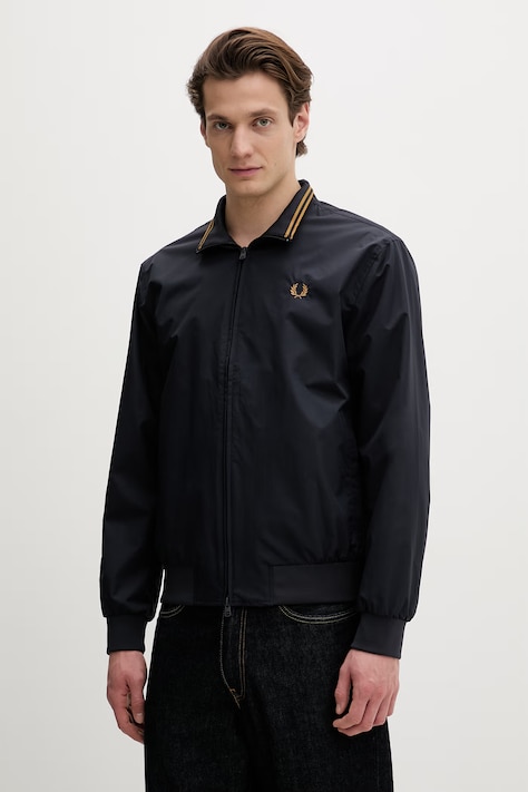 Μπουφάν Fred Perry The Brentham χρώμα: ναυτικό μπλε, J2660.248