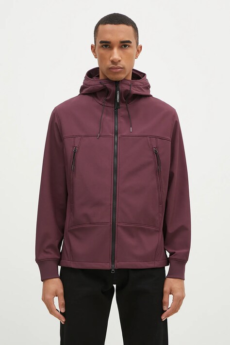 C.P. Company geaca C.P. Shell-R Goggle Jacket barbati, culoarea violet, de tranzitie, 17CMOW012A006097A