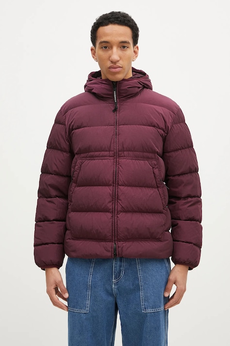 Яке C.P. Company Chrome-R Goggle Down Jacket в лилаво зимен модел 17CMOW079A005904G