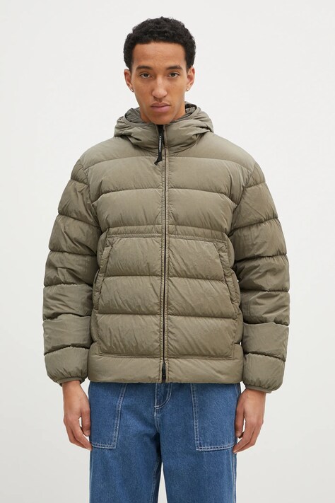 C.P. Company geacă Chrome-R Goggle Down Jacket bărbați, culoarea verde, de iarnă, 17CMOW079A005904G