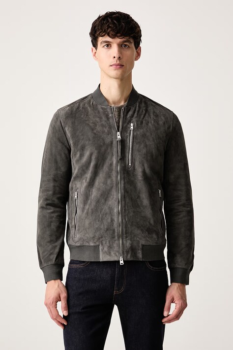AllSaints Bomberka szara M067LB