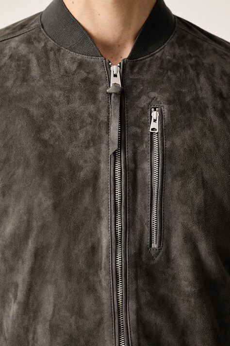 AllSaints Bomberka szara M067LB