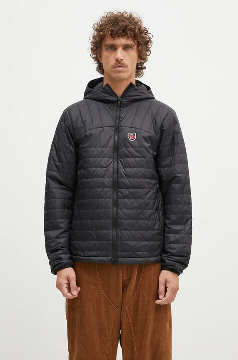 Fjallraven geacă Expedition X-Latt Hoodie M barbati, culoarea negru, de tranzitie, F12500157.550