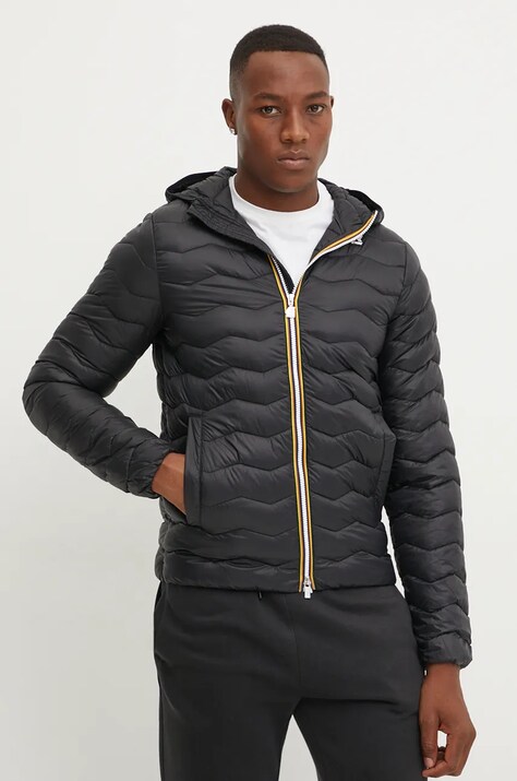K-Way geaca barbati, culoarea negru, de tranzitie, K6121HW