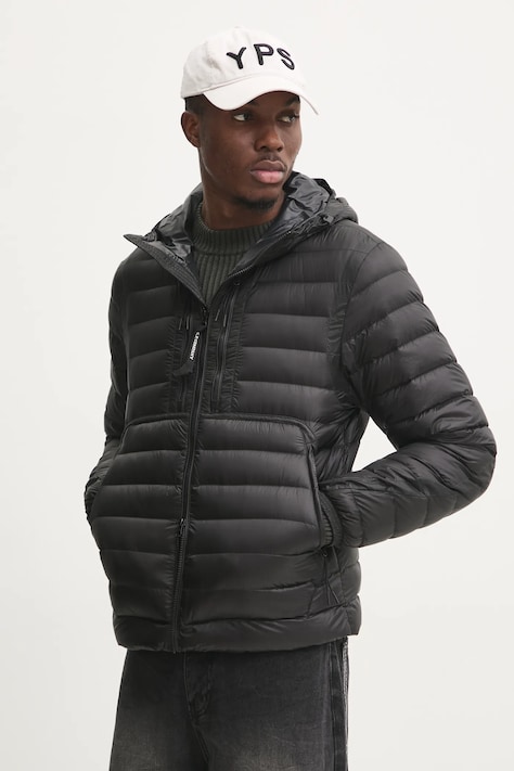 Péřová bunda C.P. Company pánská, černá barva, přechodná, 17CMOW073A006099A