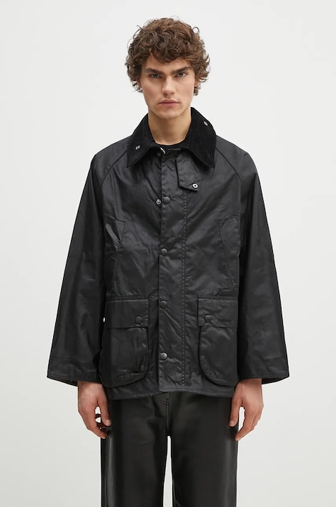 Κερωμένο σακάκι Barbour OS Bedale Wax Jacket χρώμα: μαύρο, MWX1679
