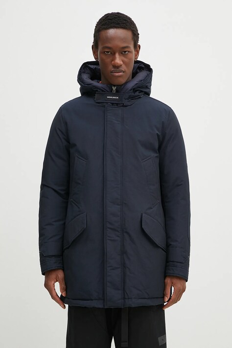 Куртка Woolrich Polar High Collar Parka колір синій зимова CFWOOU0487MRUT0001