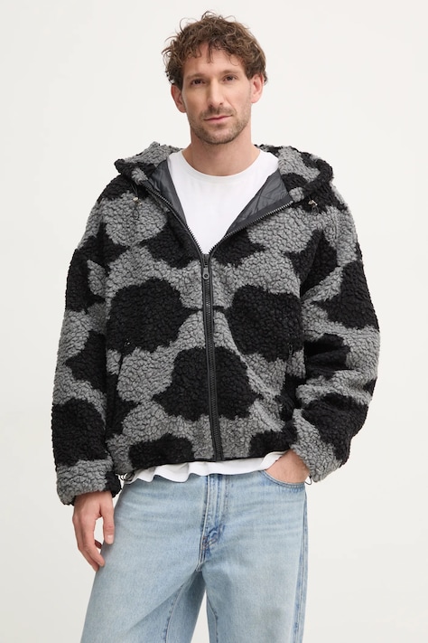 Fiorucci kurtka z domieszką wełny kolor szary przejściowa U01FMOJA092FL01BK01