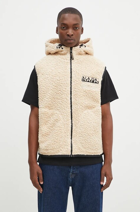 Елек с вълна Napapijri T-Jaman V в бежово преходен модел NP0A4HZMN1J1