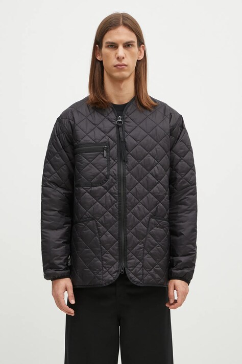 Barbour jacket Liddesdale Liner Quilted Jacket men's black color MQU1788