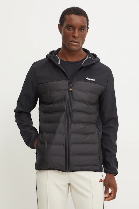 Jakna Ellesse JELLICO za muškarce, boja: crna, za prijelazno razdoblje, SHX21067