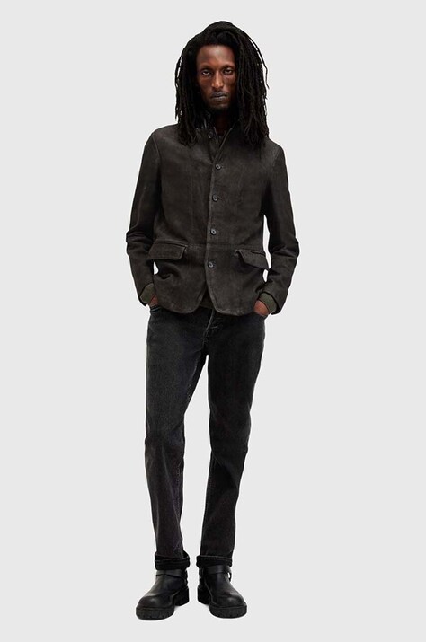Шкіряна куртка AllSaints SURVEY LTHR BLAZER — фото 6