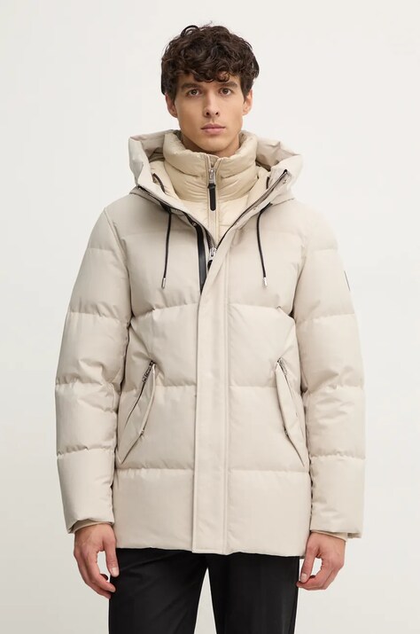 MACKAGE geaca de puf barbati, culoarea bej, de iarna, GRAYDON