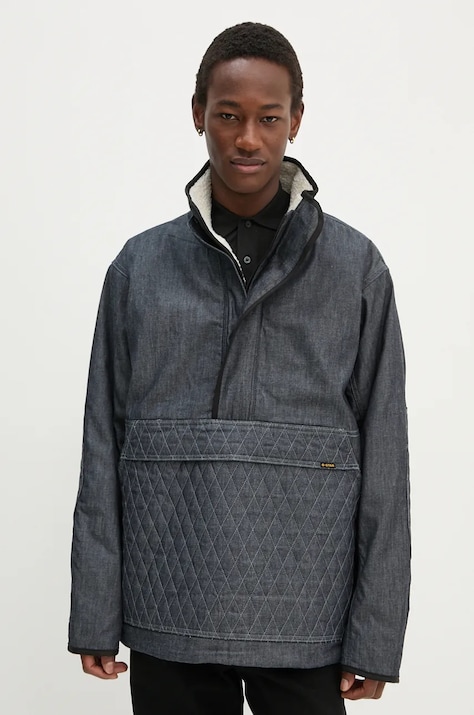 G-Star kurtka męska kolor szary przejściowa oversize D25200-D539