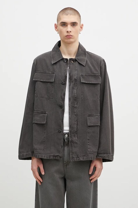 Куртка-сорочка Our Legacy Uniform колір сірий перехідна oversize M4241UA