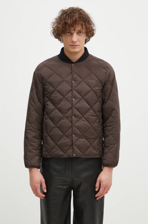 Gramicci kurtka puchowa Inner Down Jacket męska kolor brązowy przejściowa G4FU.J101.TG