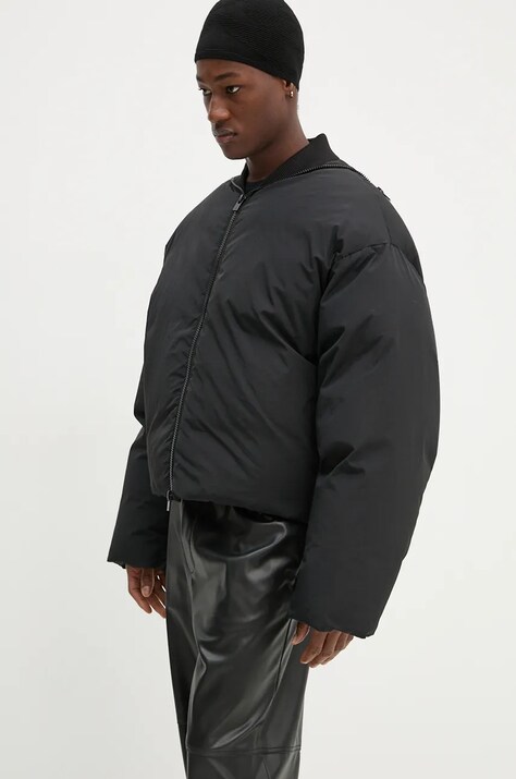 Heliot Emil geaca de puf barbati, culoarea negru, de iarna, oversize, AW24.M.02.135.BLK01