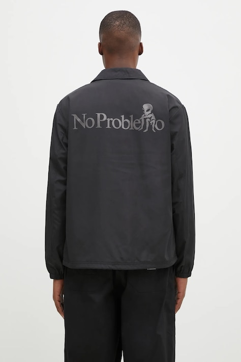 No Problemo jacket No Problemo Nylon Coach Jacket men's black color NP70400.02