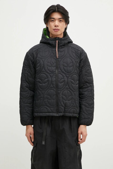 No Problemo kurtka dwustronna Alien-O Reversible Quilted Liner Jacket męska kolor czarny przejściowa NP71120.02