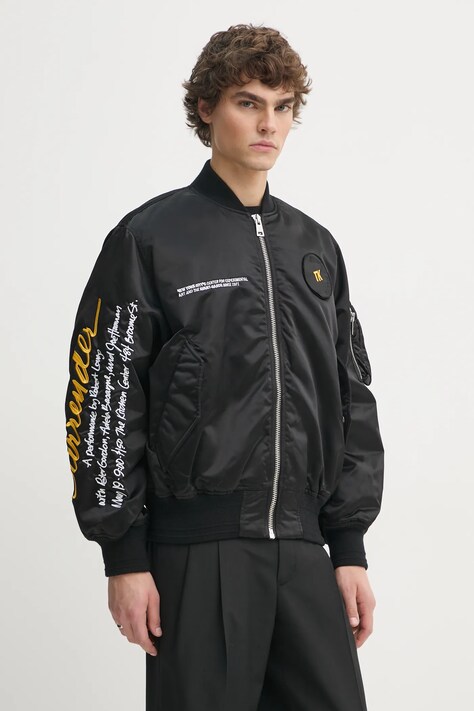 Études Studio geaca bomber barbati, culoarea negru, de iarna, H24MCOUT724