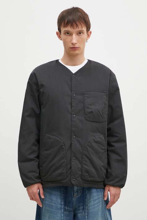 Пухова куртка Nanga Hinoc Ripstop Inner Down Cardigan чоловіча колір чорний перехідна ND2441.1M300.A