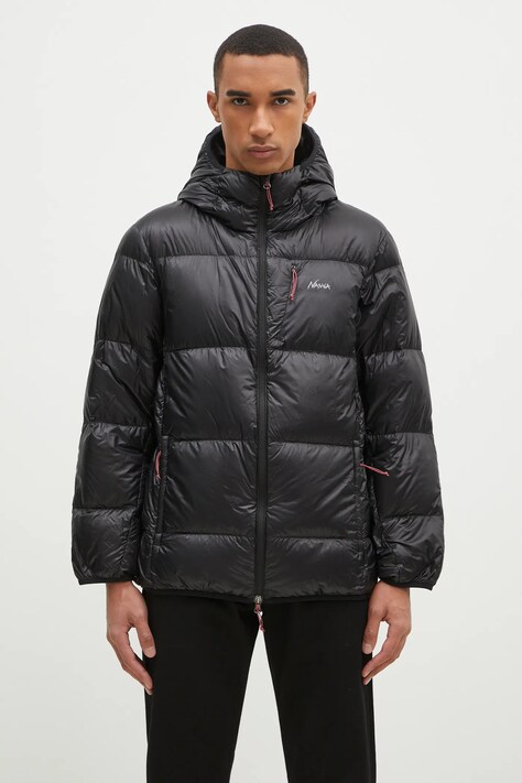 Μπουφάν με επένδυση από πούπουλα Nanga Mountain Lodge Down Hoodie Jacket ανδρικό, χρώμα: μαύρο, NW2441.1A802.A