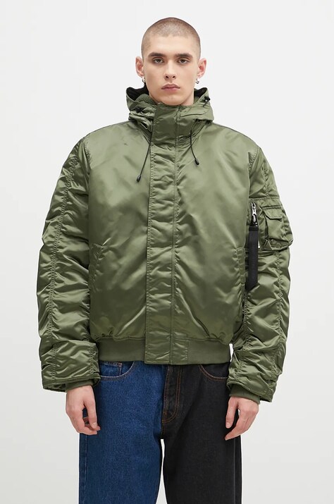 Alpha Industries kurtka N-2B UV męska kolor zielony zimowa 148133UV