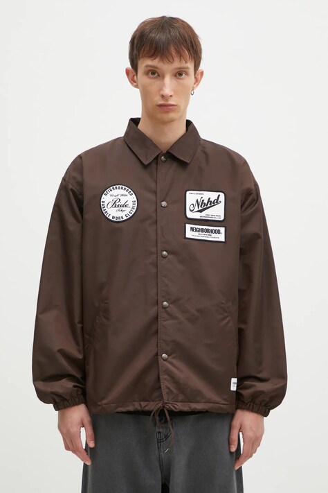 NEIGHBORHOOD jacket Windbreaker Jacket-2 men's brown color 242TSNH.JKM02