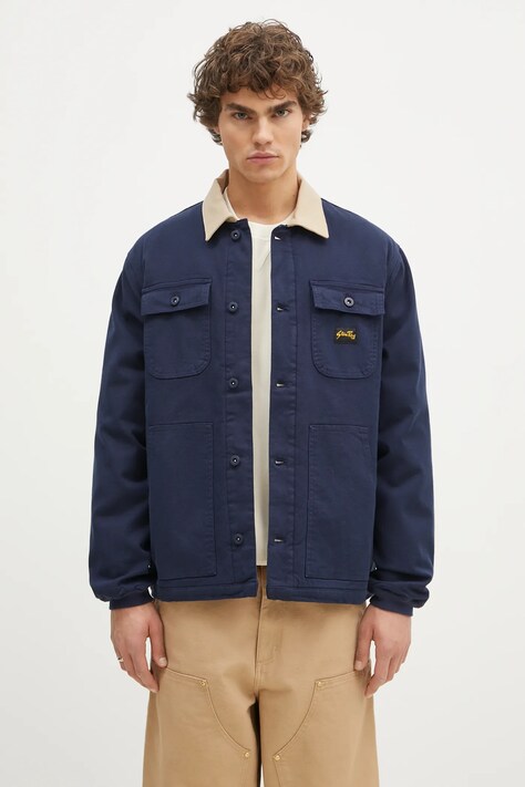 Памучно яке Stan Ray Pork Chop Jacket в тъмносиньо преходен модел AW2404755