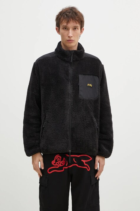 Суичър Stan Ray Fleece Jacket в черно с изчистен дизайн AW2406694