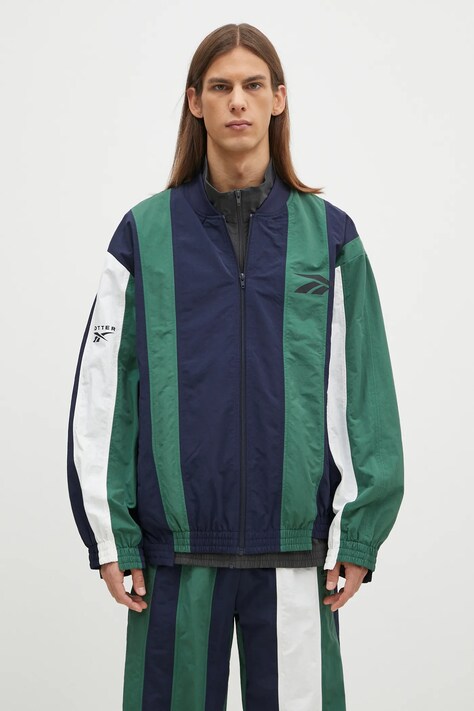Reebok LTD kurtka Paneled Track Jacket męska kolor granatowy przejściowa RMBD00MC99FAB0014652