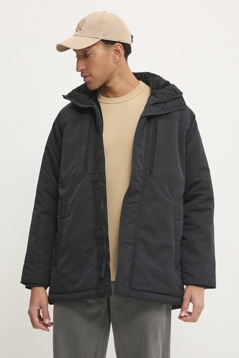 Hollister Co. geaca barbati, culoarea negru, de iarna, KI332-4114