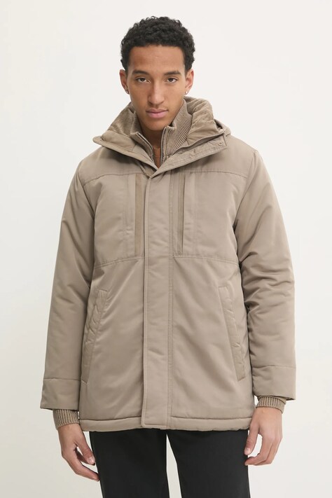 Hollister Co. geaca barbati, culoarea bej, de tranzitie, KI332-4115