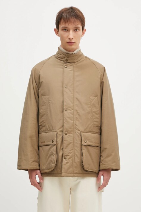 Baracuta geaca Barbour x Baracut OS Casual Bedale barbati, culoarea verde, de tranzitie, BRCPS1094