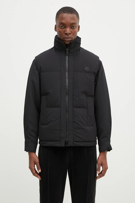 Maison Kitsuné bezrękawnik puchowy Sleeveless Puffer męski kolor czarny zimowy NM02202WQ4032