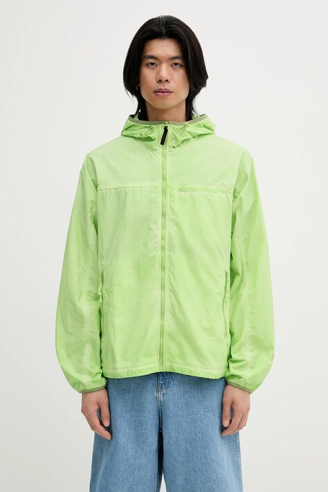 thisisneverthat kurtka x Gramicci Overdyed Light kolor zielony przejściowa oversize GM243WOWLS01