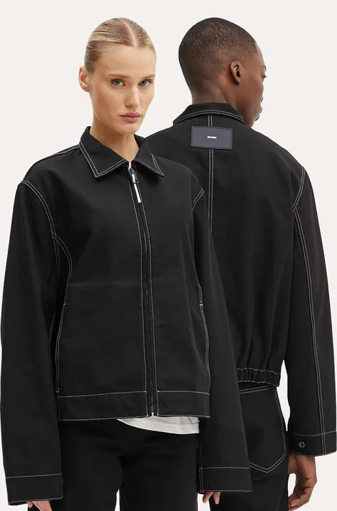 Бавовняна куртка Sunnei колір чорний перехідна RTWXOUW006