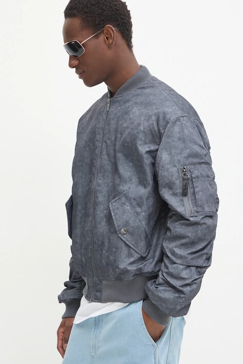 Vertere Berlin geaca bomber culoarea gri, de tranzitie, VER J46