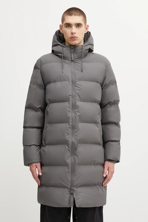 Куртка Rains Alta Longer Puffer Jacket W3T4 цвет серый зимняя 15130-13
