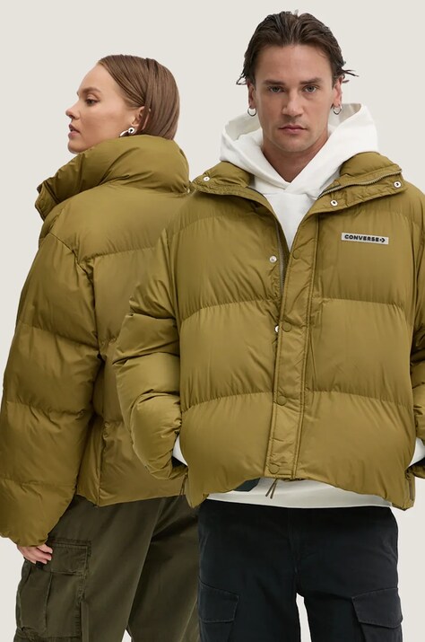 Куртка Converse цвет зелёный зимняя oversize 10025257-A03