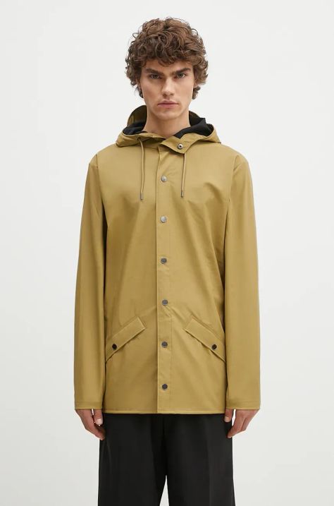 Rains parka Jacket W3 green color 12010.44