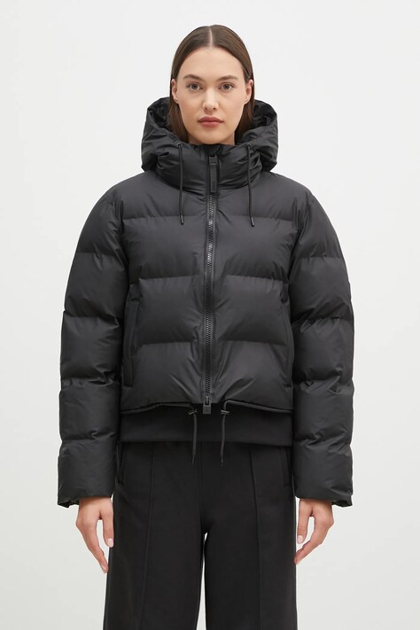 Rains geacă de ploaie Alta Short Puffer Jacket W3T3 culoarea negru, de iarnă, 15150.01