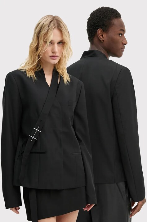 Heliot Emil sacou din lana culoarea negru, AW24.M.04.045.BLK01