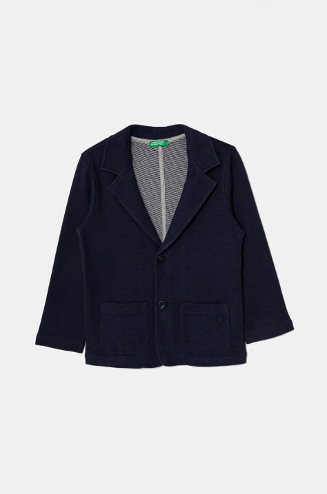 United Colors of Benetton blazer bambini colore blu navy 3F1YG600E