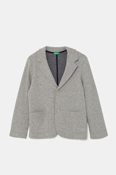 Детский пиджак United Colors of Benetton цвет серый 3F1YC600H