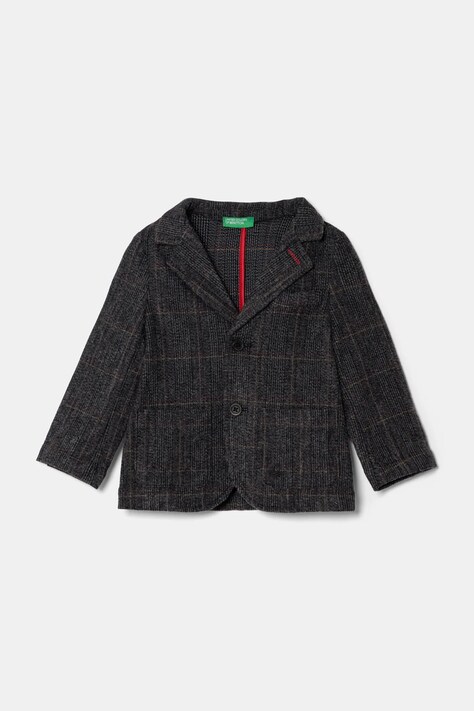 United Colors of Benetton sacou copii culoarea gri, 27LUGW001