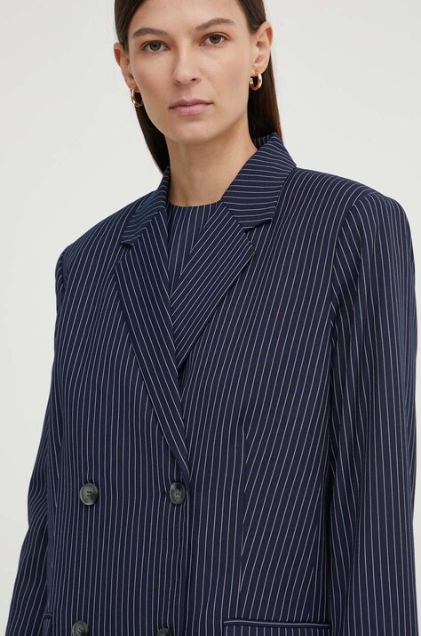Піджак 2NDDAY 2ND Herman - Pinstripe — AW24-KZD004, темно-синій — фото 4