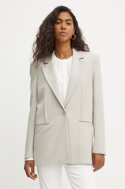 Пиджак Patrizia Pepe цвет серый однобортный 8S0494 A457