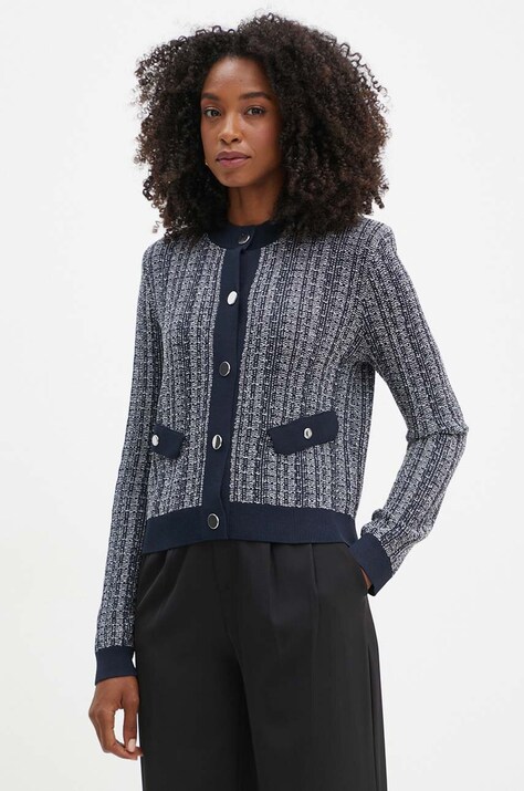 BOSS cardigan femei, culoarea albastru marin, light, 50520443